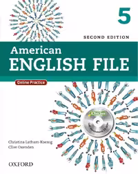 کتاب امریکن انگلیش فایل پنج American English File 2nd 5 SB WB 2CD DVD
