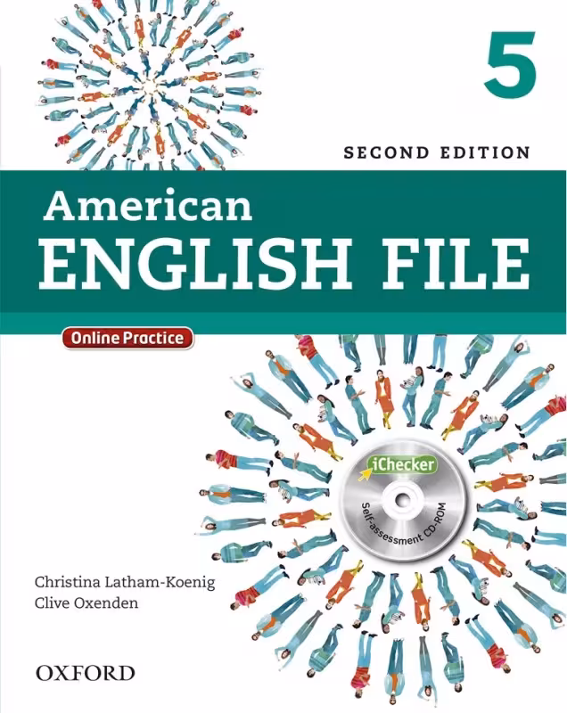 کتاب امریکن انگلیش فایل پنج American English File 2nd 5 SB WB 2CD DVD