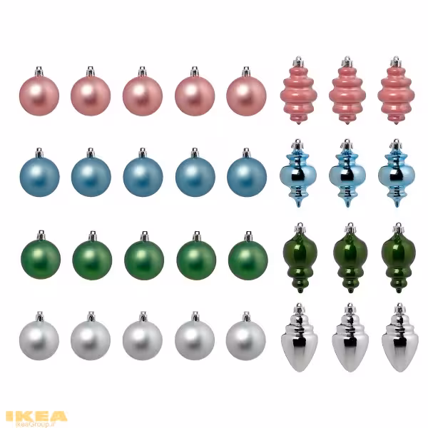 گوی تزئیین درخت کریسمس مدل VINTERFINT | برند ایکیا | ارسال 15 الی 20 روز کاری