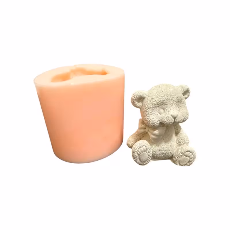 قالب سیلیکونی خرس پاپیون کج 5.5 در 6.5 سانت