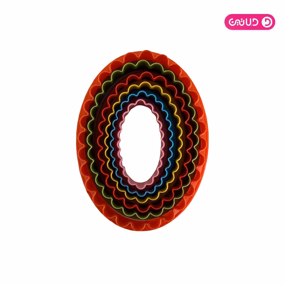 کاتر پلاستیکی مرغوب بیضی 6 عددی نسکو