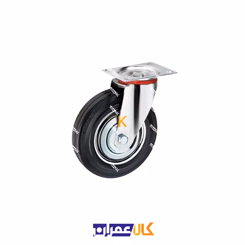 چرخ گردان ورقی مشکی سایز 7.5 سانتی متر