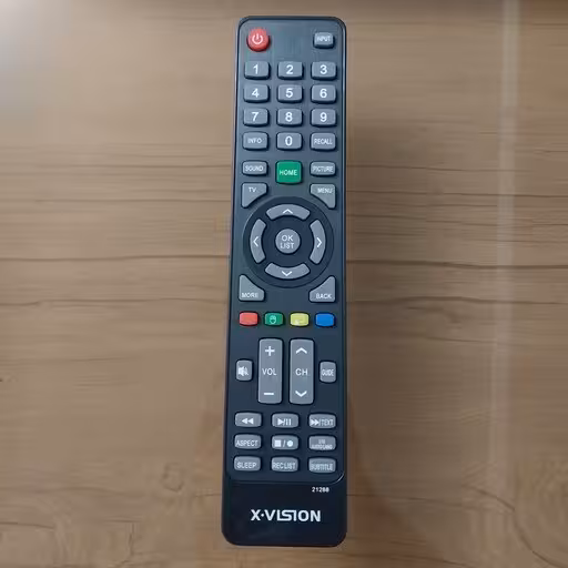 کنترل تلویزیون های X.VISION LED ولوم نقره ای دکمه سبز مدل 21288