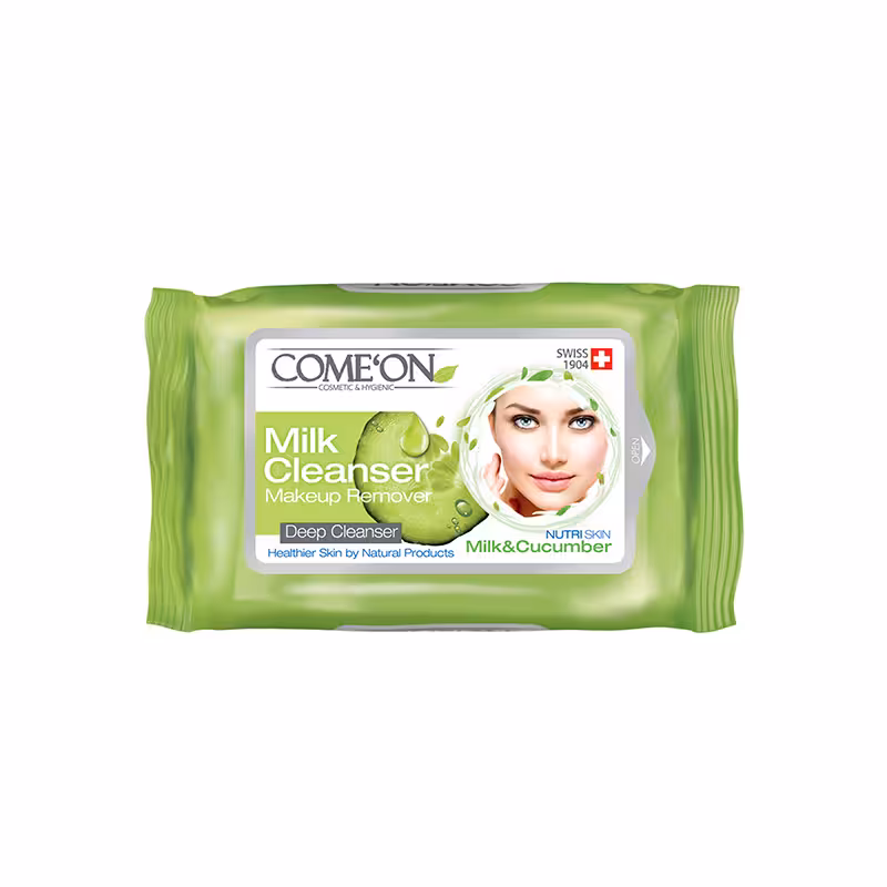 دستمال مرطوب مخصوص شیر پاک کن کامان