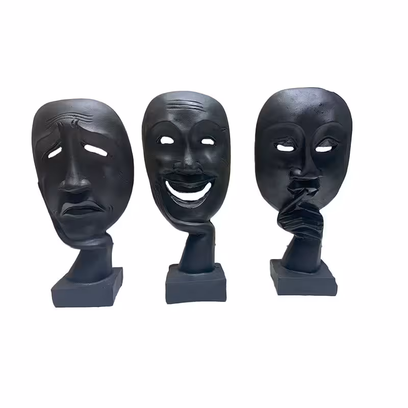 مجسمه مدل ماسک مجموعه 3 عددی
