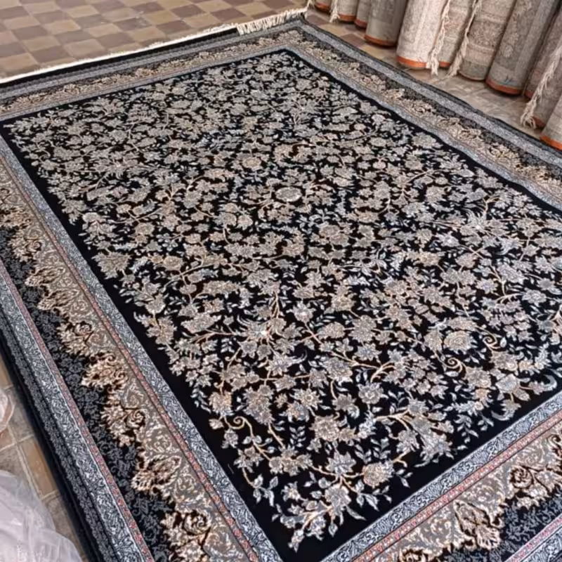 فرش ماشینی 12متری جدید کاشان نقشه آوا(ارسال رایگان)