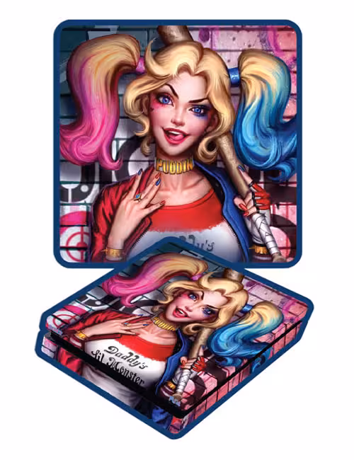 اسکین پی اس 4 اسلیم برند گیمآور طرح هارلی کوئین کد A