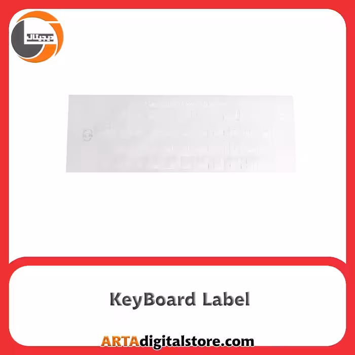 لیبل کیبورد با فونت سفید KeyBoard Label