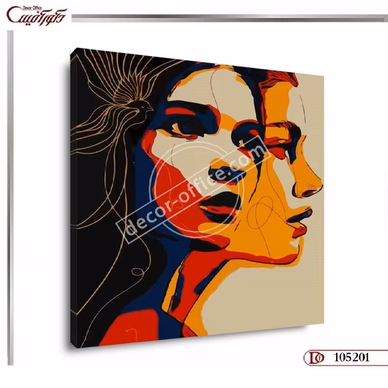 تابلو چهره نقاشی S5201