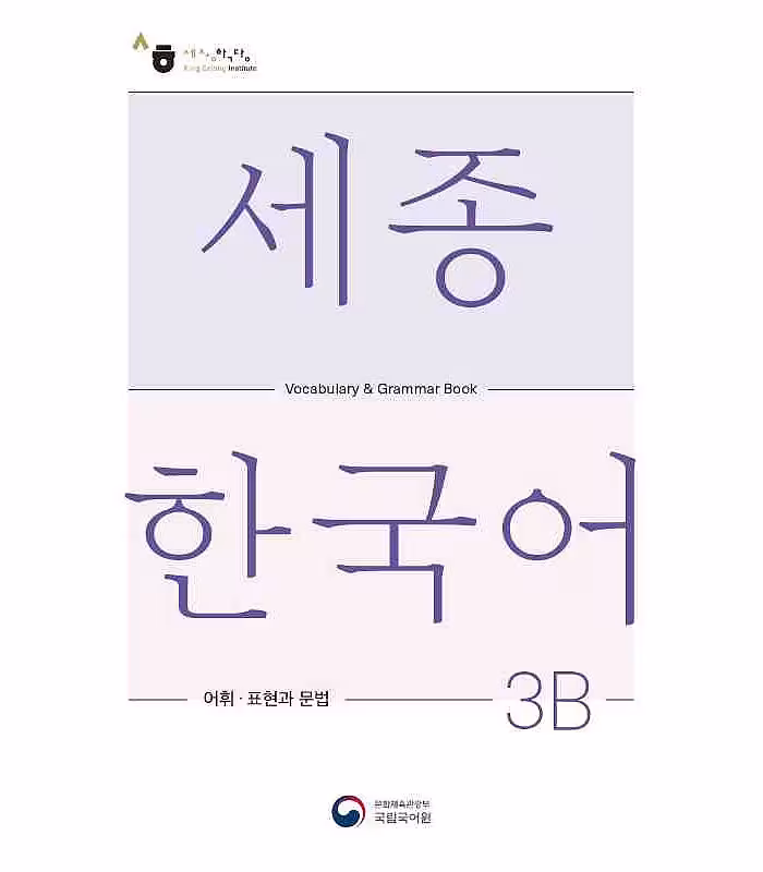 کتاب کره ای لغات و گرامر سجونگ سه دو Sejong Korean 3B Vocabulary and Grammar Book 2022 Edition
