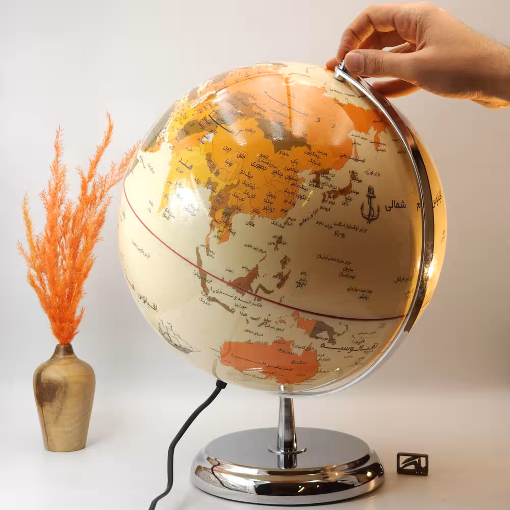 ایده کره جغرافیایی کلاسیک سایز 30 چراغ دار 129 IDEH Geographical