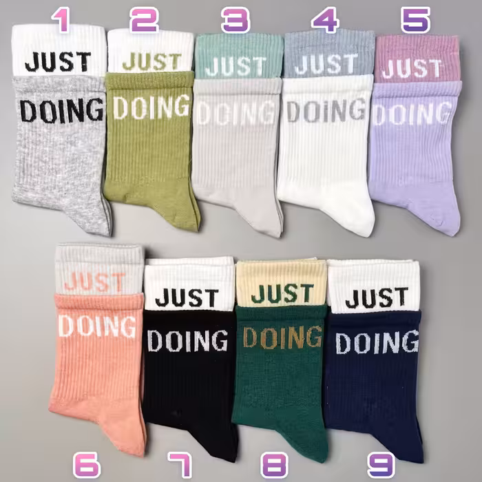 جوراب ساقدار الیت دو کشدار نوشته دار just doing