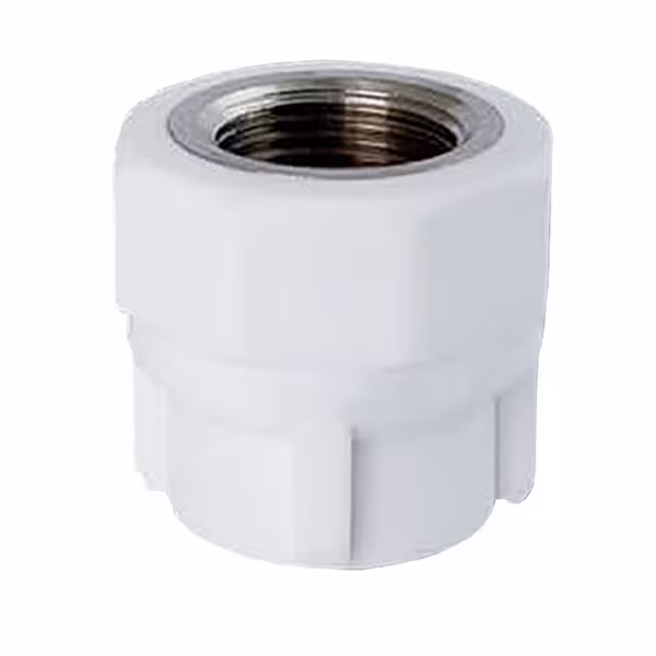 بوشن یکسر فلزی سفید 1/2*20 آذین کد 21008