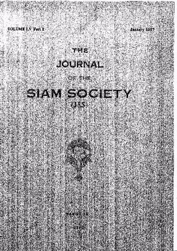 خرید و دانلود نسخه کامل کتاب Journal of the Siam Society; 55