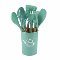 سرویس کفگیر و ملاقه 12 پارچه مدل سیلیکونی کد 9301 | کالا مکس