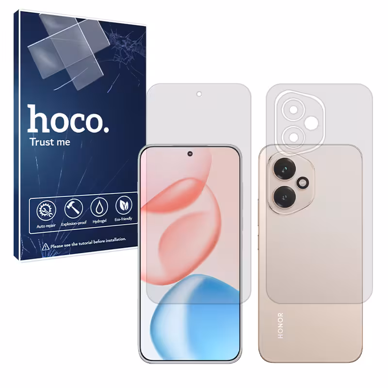 گلس صفحه نمایش و پشت گوشی آنر Honor 400 5g مدل مات برند هوکو کد SS