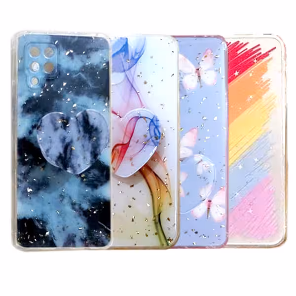 قاب طرح دار محافظ لنزدار آبرنگی سامسونگ مدل Samsung A42