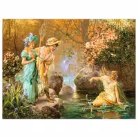 نخ و نقشه فرانسوی طرح سه فرشته کد 24185