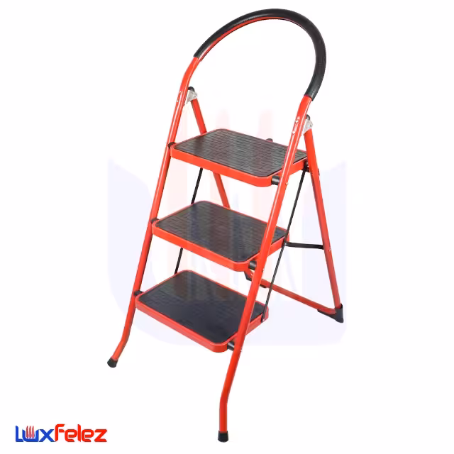 نردبان ایران پایه مدل صفحه پهن سه پله