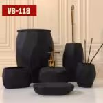 VIOLET ویولت ست بهداشتی رزین  مشکی مات  VB-118