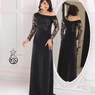 لباس مجلسی کرپ مدل اریکا