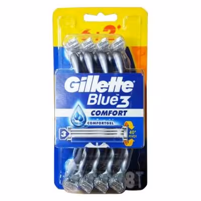 خودتراش Gillette مدل بلوثری کامفورت بسته 8 عددی