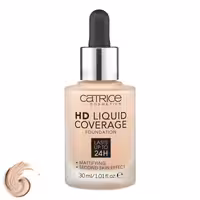 کرم پودر کاتریس سری HD مدل Liquid Coverage شماره 010