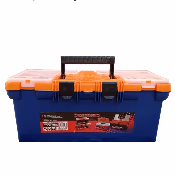 جعبه ابزار مدرن(ارسال رایگان) در ابعاد(طول 33،عرض 17و ارتفاع 13) درپلاسکو هستی