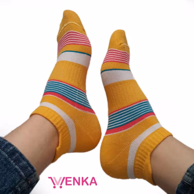 جوراب مچی طرح راه راه 7337