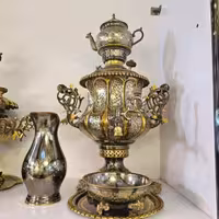سماور برنز سیاه قلم 8لیتری