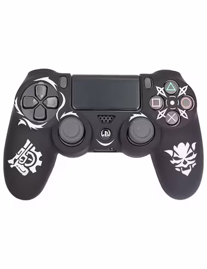 روکش محافظ دسته PS4 لیزری مشکی سفید طرح دویل