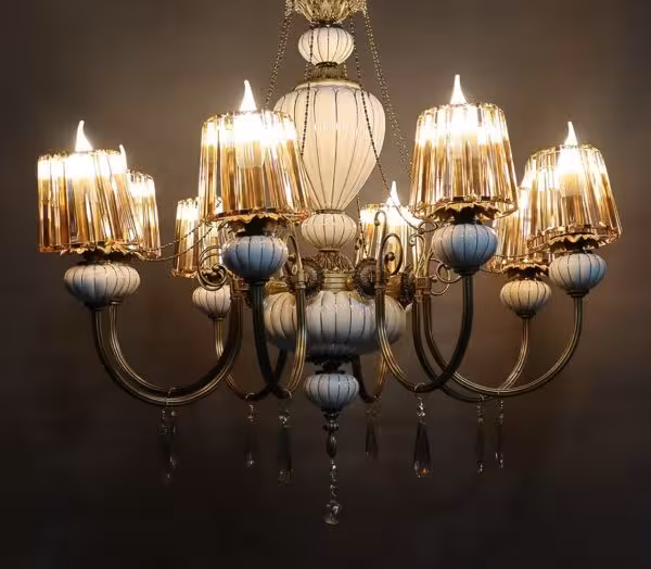 لوستر 8 شعله چینی A0017