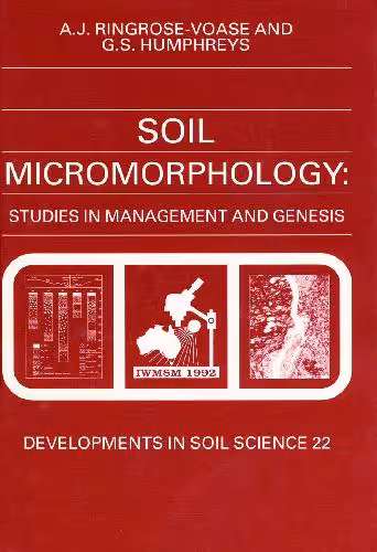 خرید و دانلود نسخه کامل کتاب Soil Micromorphology Studies in Management and Genesis