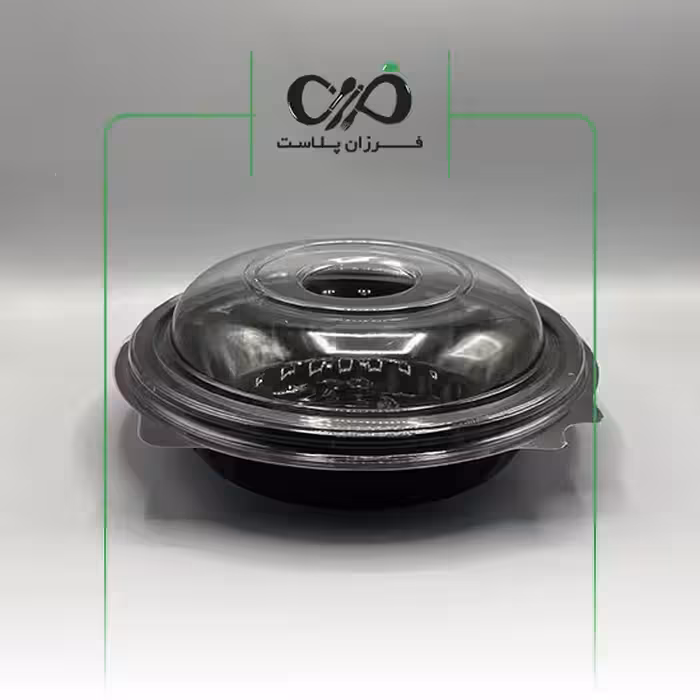 ظرف یکبار مصرف سالاد سزار مشکی پریما (200عددی)