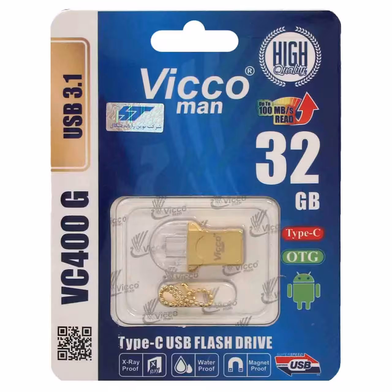 فلش مموری ویکومن مدل VC400S ظرفیت 32 گیگابایت