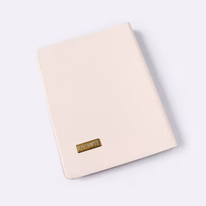 کلاسور 26 حلقه A4 چرم گلبهی راوی نوت (RAVINOTE)