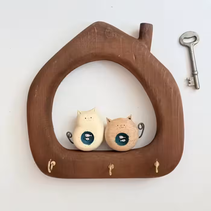 جاکلیدی بچه گربه جفتی طرح سه