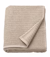 حوله ایکیا مدل VAGSJON رنگ کرم سایز 70X140