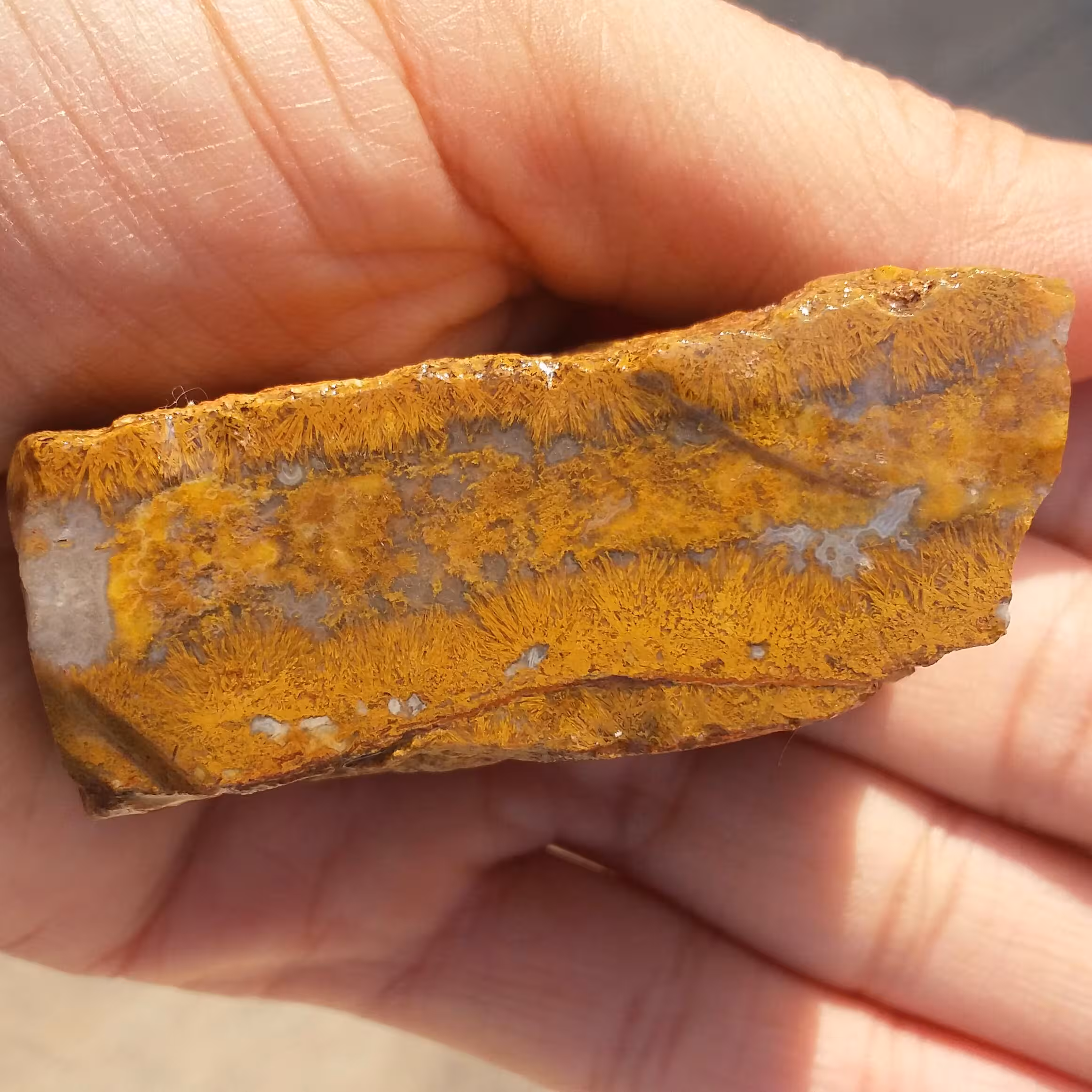 اسلایس سنگ راف عقیق جارویی طلایی بسیار نایاب محشر شاهکار خلقت دیدنییی کاملا طبیعی
با قابلیت ساخت چند نگین فوق العاده