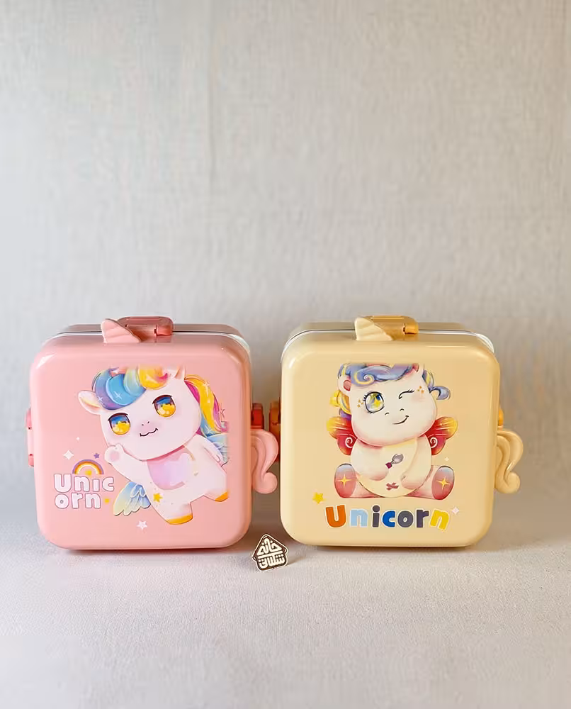 لانچ باکس 1200 میل داخل استیل یونیکورن کد002996