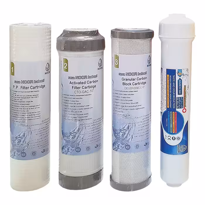فیلتر دستگاه تصفیه آب نور مدل ارگونومی بسته 4 عددی