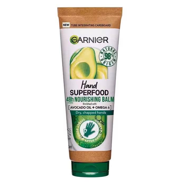 کرم دست گارنیر مدل superfood حاوی آووکادو مناسب پوست خشک حجم 75 میل