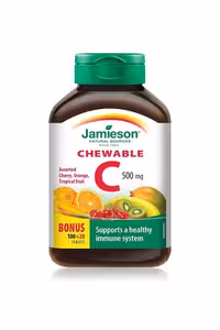 قرص ویتامین C مقدار 500 میلی گرم Jamieson - بسته 120 عددی