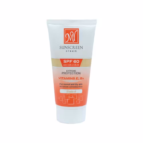 کرم ضد آفتاب SPF60 پوست خشک تا نرمال رنگی مای