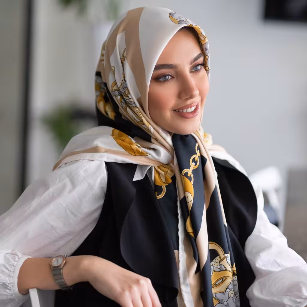 روسری ابریشم توییل 44