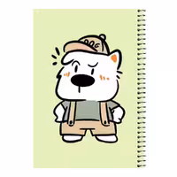 دفتر مشق 80 برگ اس جی مدل خرس بامزه