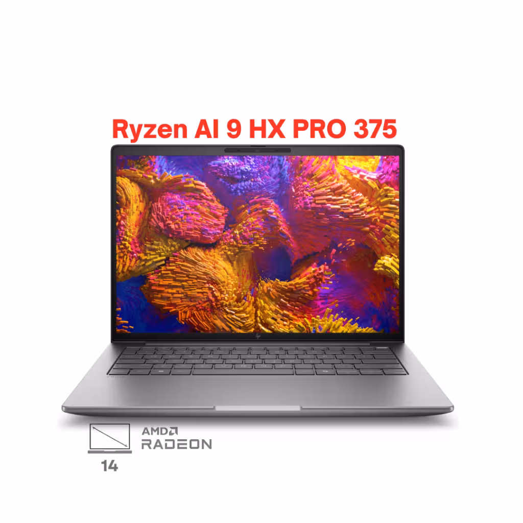 لپ تاپ ورک استیشن اچ پی زدبوک مدل HP ZBook 8 G1as 14 BU9M7PC Ryzen AI 9 HX Pro 375 32G 1T 2.5K 120Hz 2025 - پی بی 360