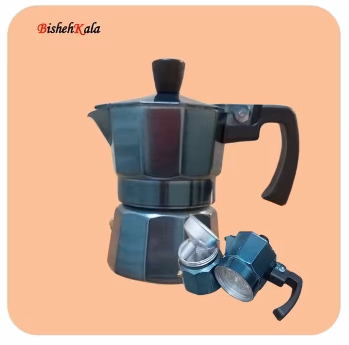 قهوه جوش اسپرسو ساز دستی 4 نفره کد(61)
