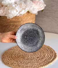 پیش دستی دسر زاراهوم کد 037 طرح دون دون مشکی
