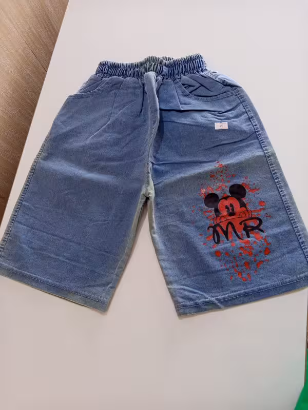 شلوارک طرح لی میکی آبرنگی